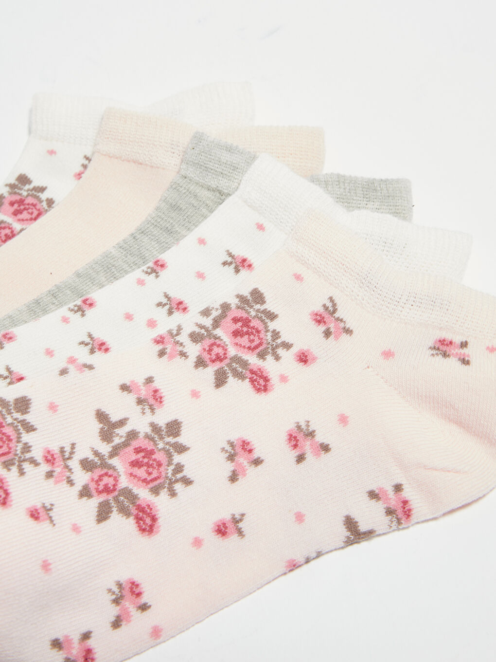 Patterned Women's Trainer Socks 5 Pack-2
