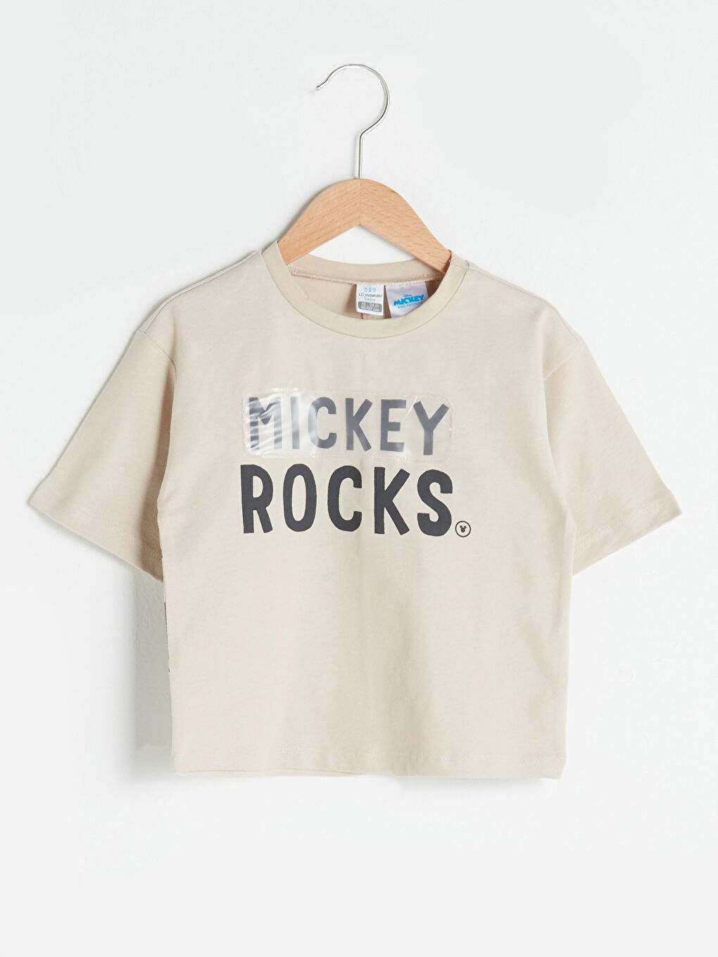 T-shirt pour Bébé Garçons à Manches Courtes Col Rond Imprimé Mickey Mouse