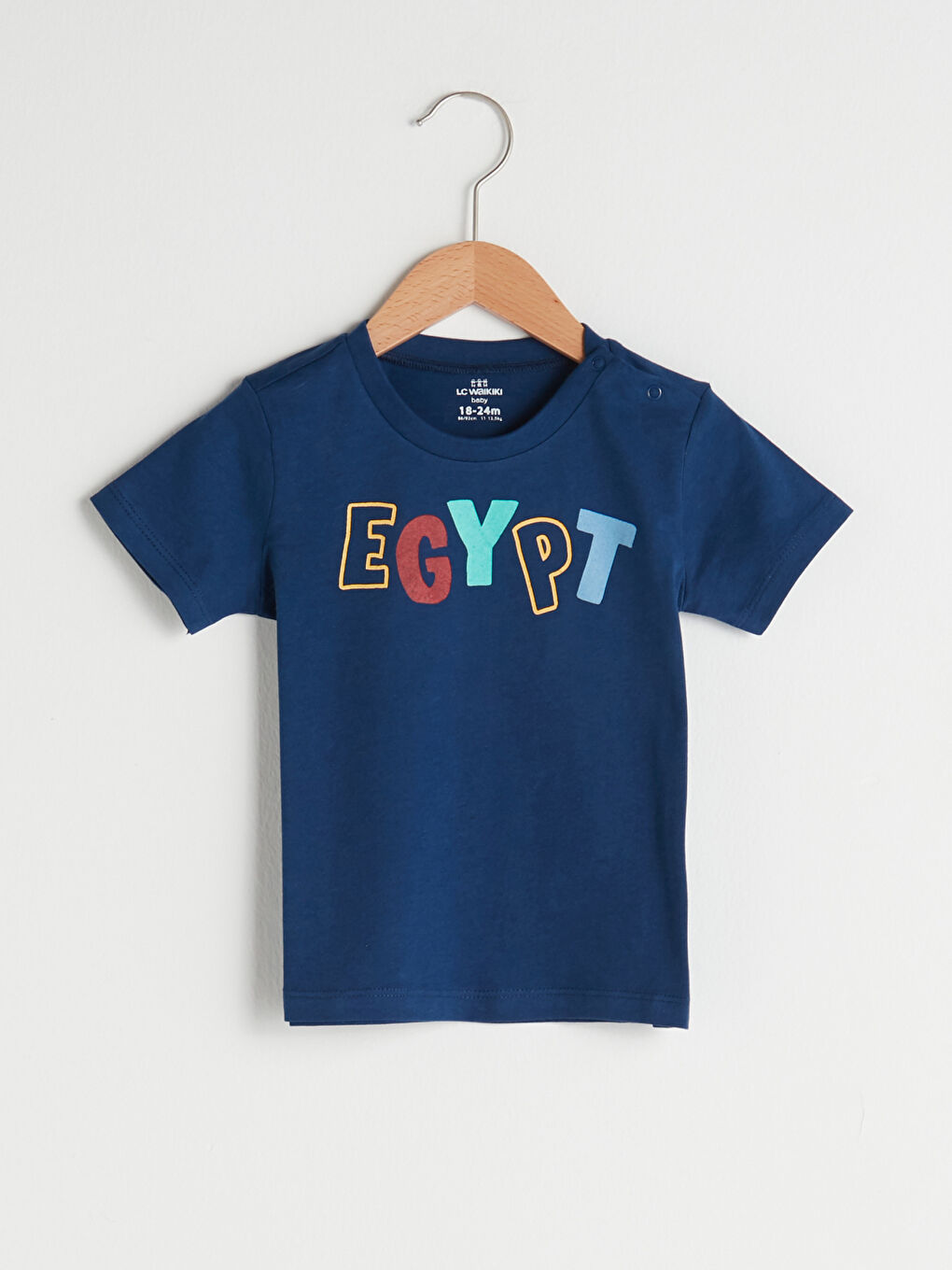Crew Neck Short Sleeve Printed Cotton Baby Boy T-Shirt
