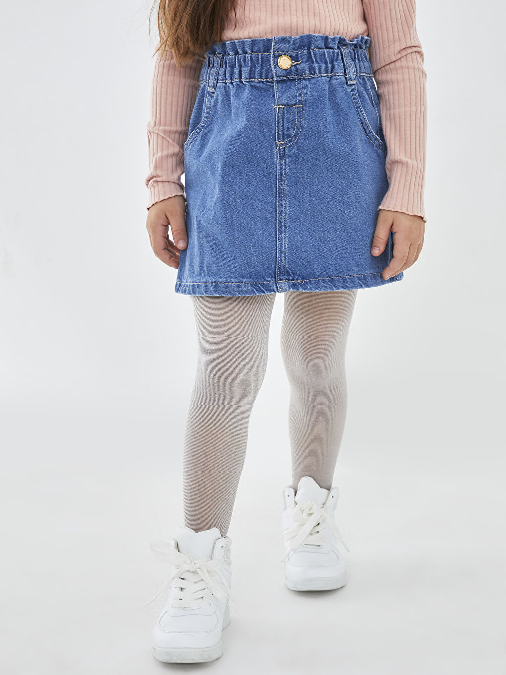 Pembe İnce Kız Çocuk Külotlu Çorap 2 'li-1