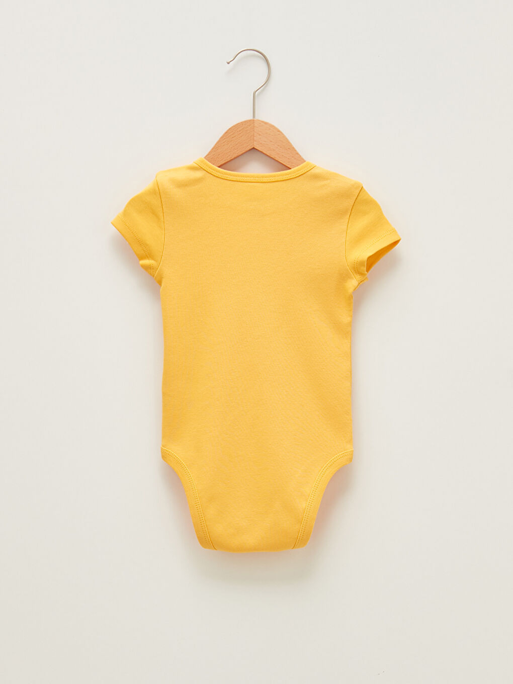 Turuncu Bisiklet Yaka Kısa Kol Baskılı Erkek Bebek Çıtçıtlı Body 2'li-2