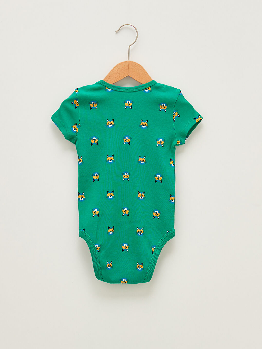 Turuncu Bisiklet Yaka Kısa Kol Baskılı Erkek Bebek Çıtçıtlı Body 2'li-4