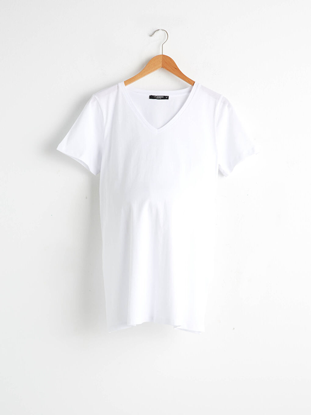 LCWAIKIKI Maternity T-Shirt für Schwangere aus Baumwolle mit V-Ausschnitt -S1AI84Z8-E5X