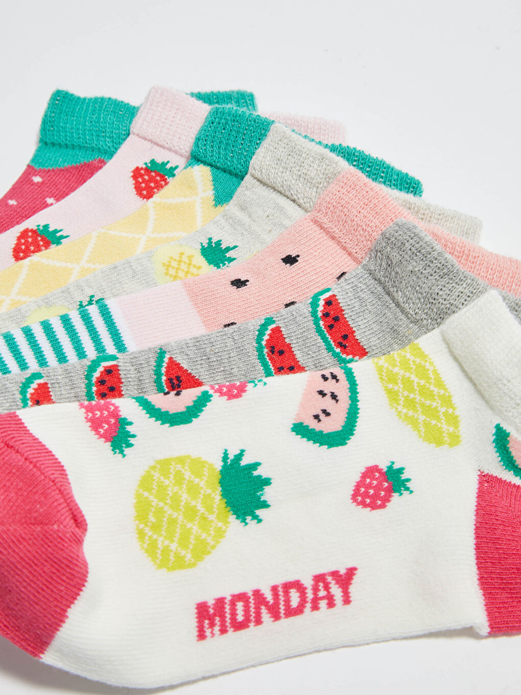 Набор из 7 пар коротких носков для девочек-2
