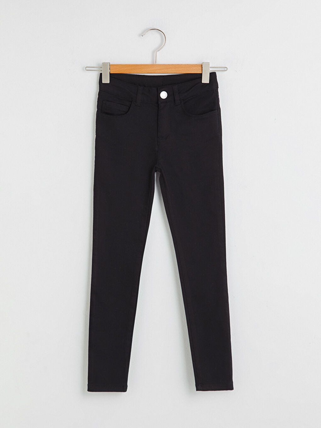Брюки скинни из габардина для девочек