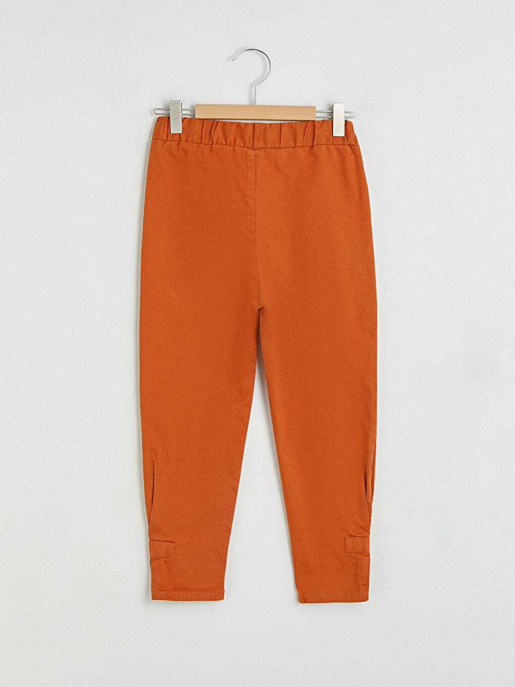 Elastic Waist Girl Gabardine Trousers-1