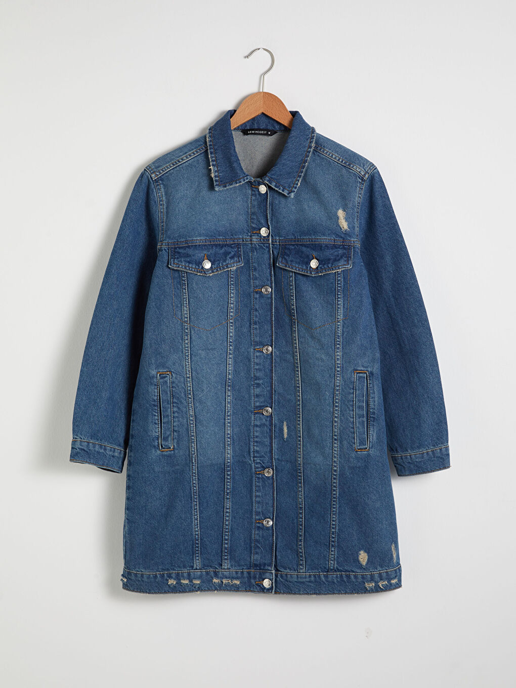 Long Jean Jacket with Pocket-6