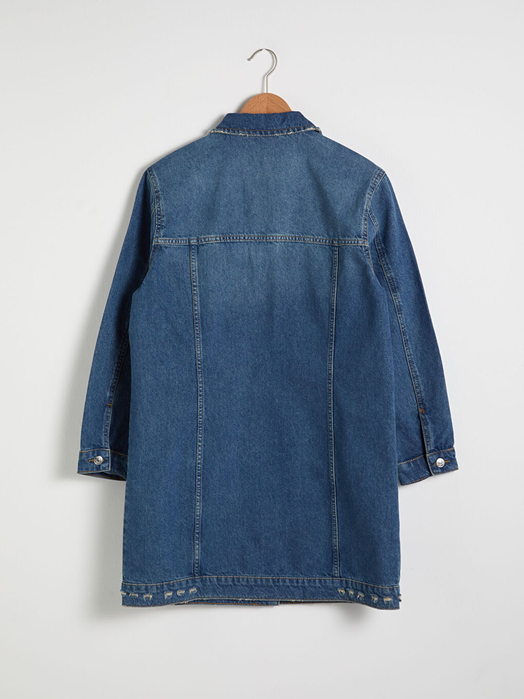 Long Jean Jacket with Pocket-7