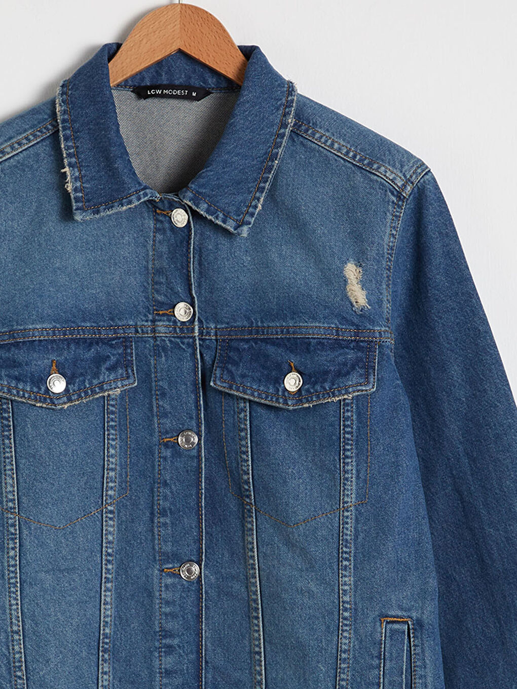 Long Jean Jacket with Pocket-8