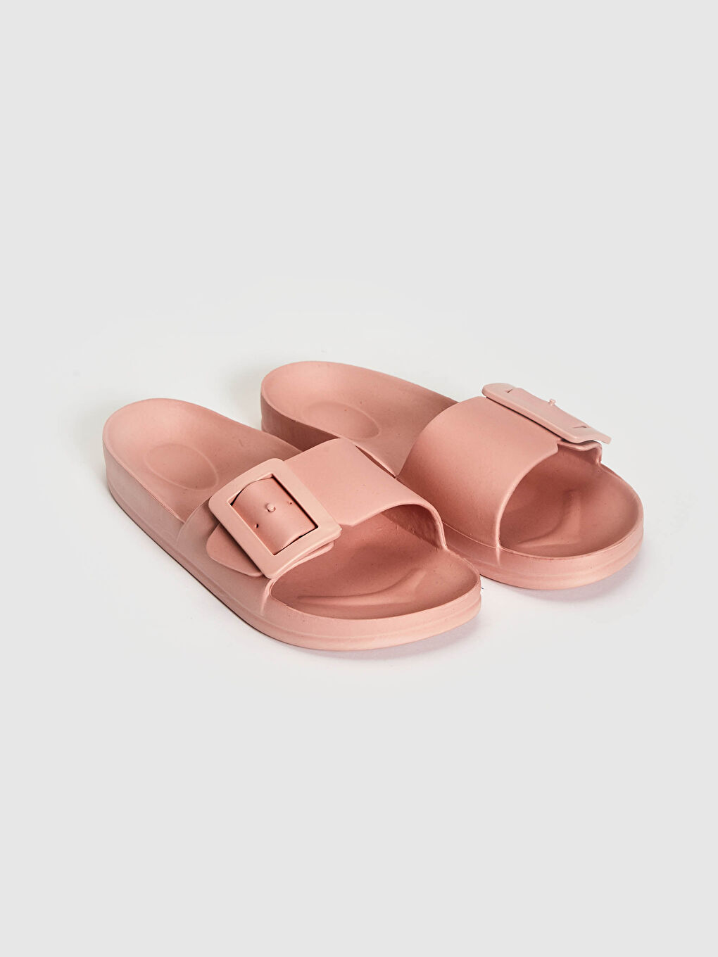 Pembe Kadın Tokalı Plaj Terliği