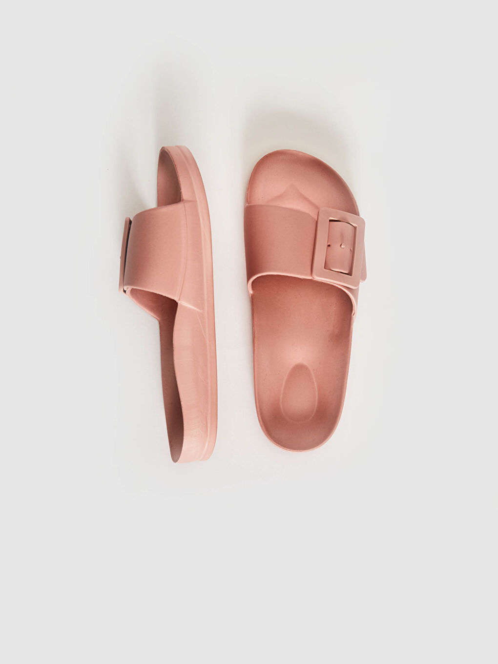Pembe Kadın Tokalı Plaj Terliği-2