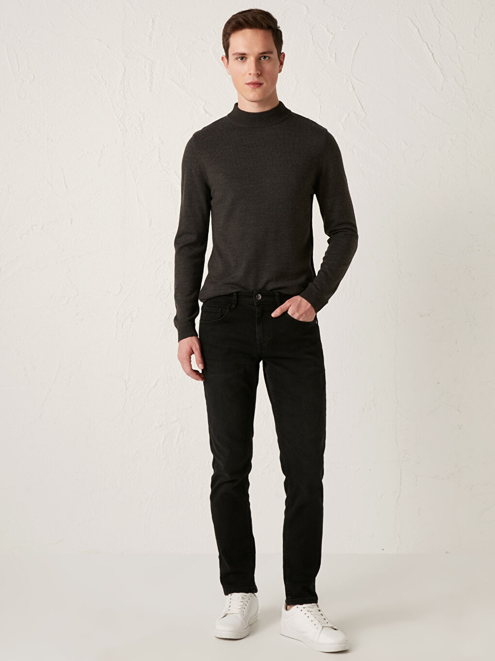 Gri 750 Slim Fit Erkek Jean Pantolon-2