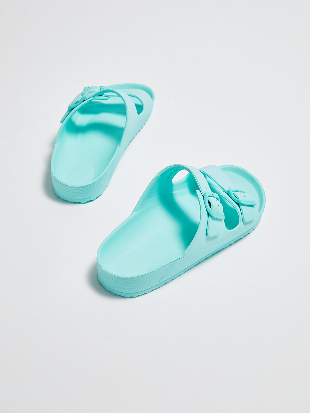 Yeşil Kadın Tokalı Plaj Terliği-6