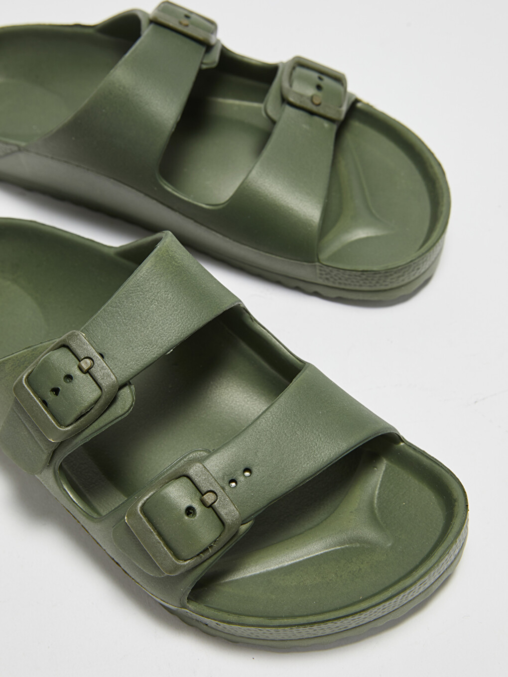 Women's Buckled Beach Slippers-6