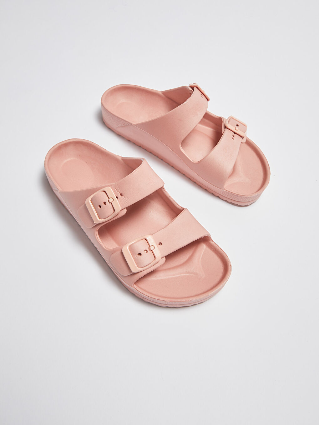 Pembe Kadın Tokalı Plaj Terliği-2