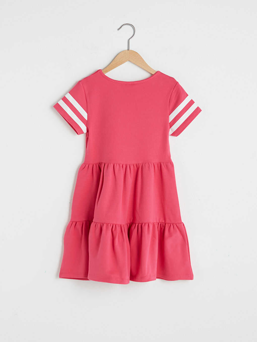 Robe à Col Rond Imprimée à Manches Courtes pour Filles-1