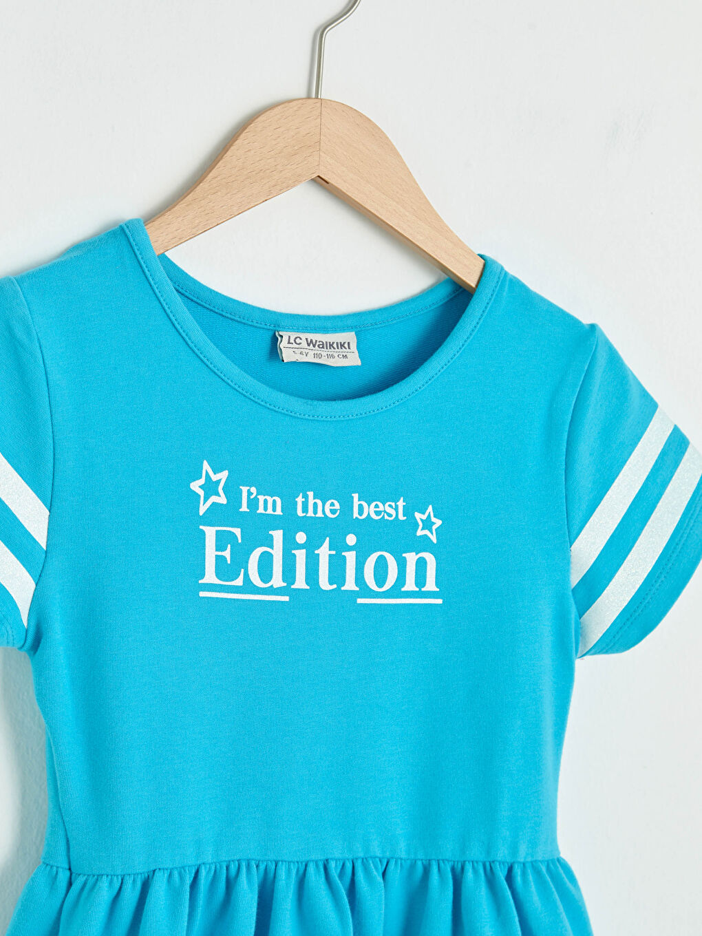 Robe à Col Rond Imprimée à Manches Courtes pour Filles-2
