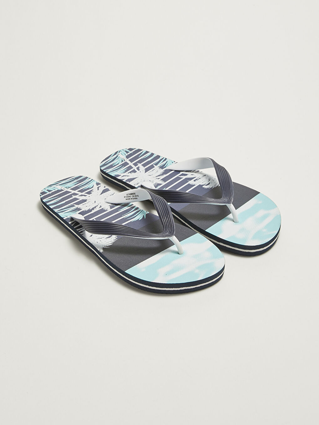 Printed Flip Flops Men's Beach Slippers