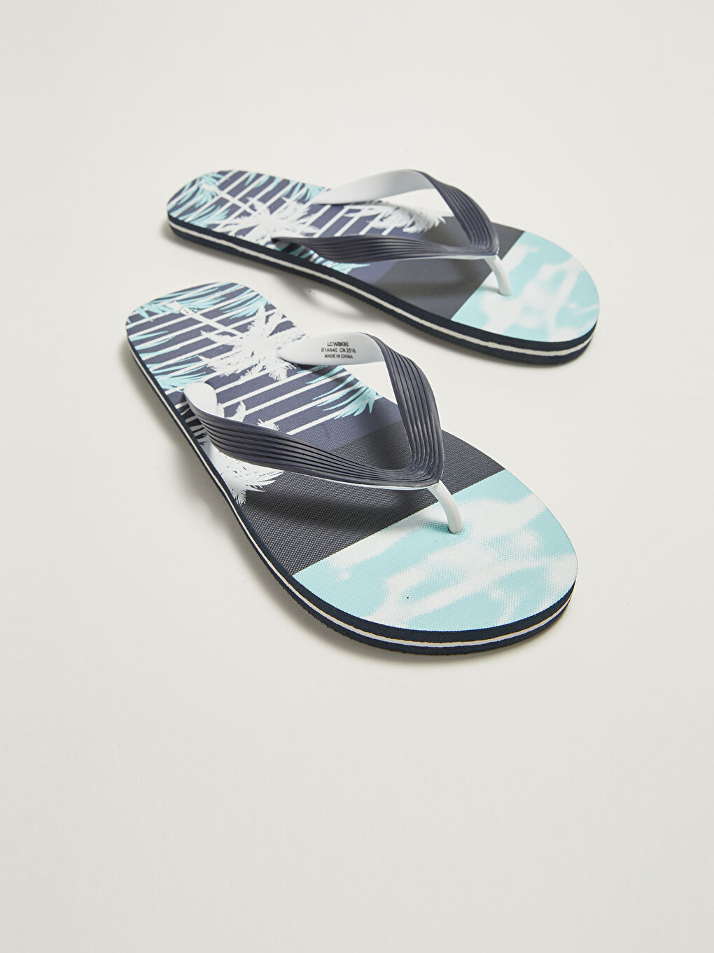 Printed Flip Flops Men's Beach Slippers-2