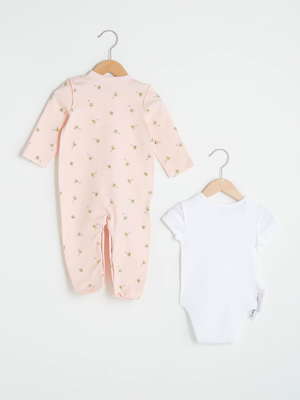 Crew Neck Printed Cotton Baby Girl Hospital Exit Set-1