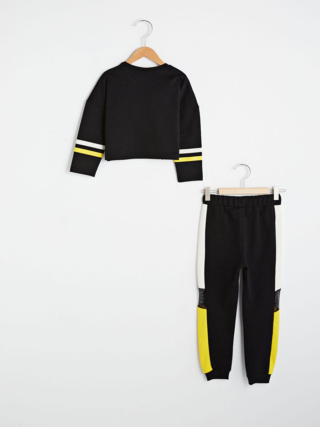LCW Kids Crew Neck Printed Long Sleeve Girls' Sweatshirt and Sweatpants -S1AP75Z4-CVL