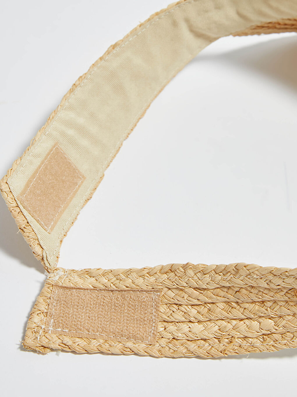 Bej Hasır Vizör Şapka-5