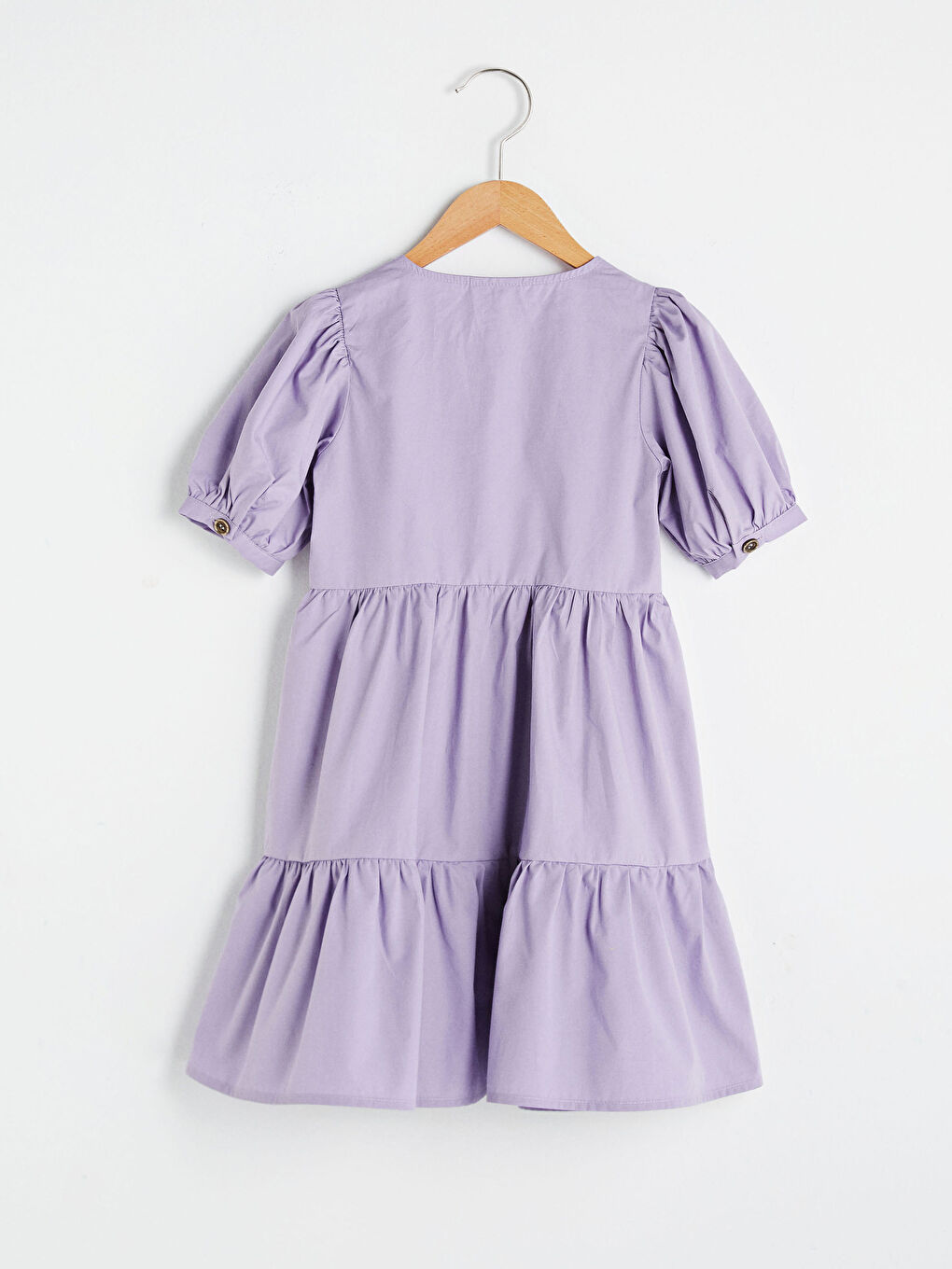 LC Waikiki Crew Neck Basic Short Sleeve Poplin Dress -S1AR74Z4-GGU