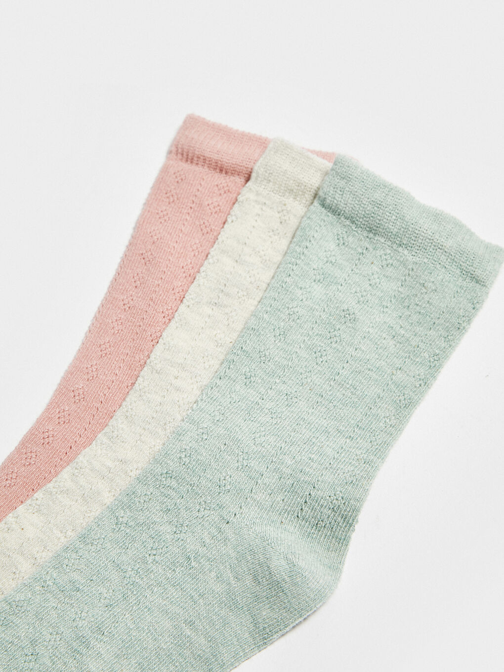 Yeşil Desenli Kadın Soket Çorap 3'lü-2