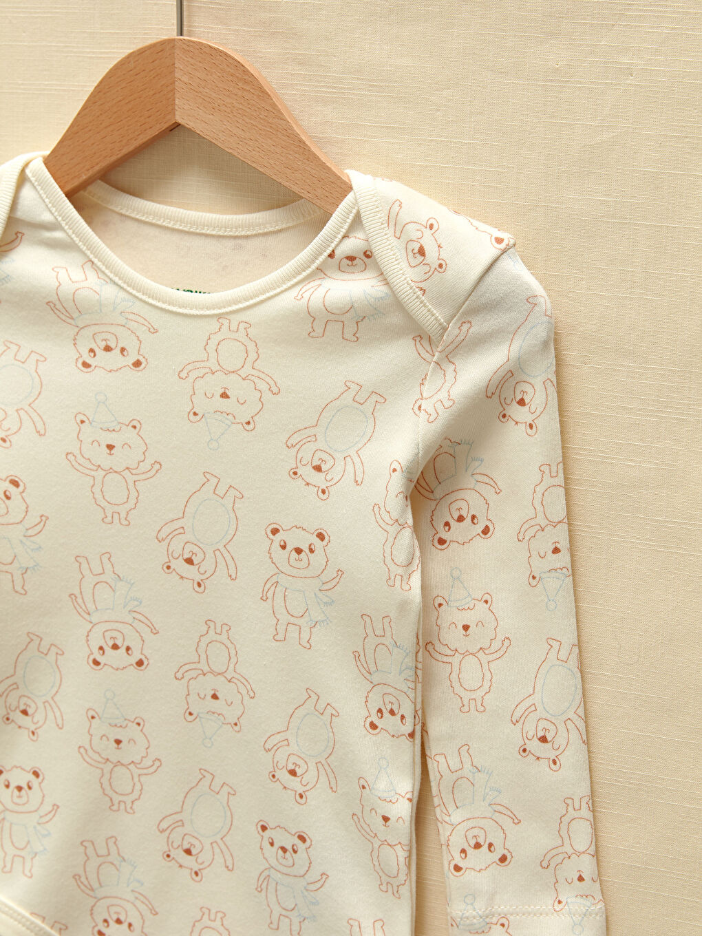 بدلة جسم أولاد رضع بمطبوع مع كباسين - مجموعتين-5