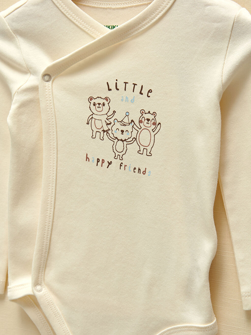 بدلة جسم أولاد رضع بمطبوع مع كباسين - مجموعتين-6