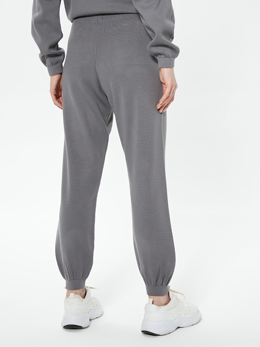 بنطلون تريكو بتفاصيل رباط على الوسط-8