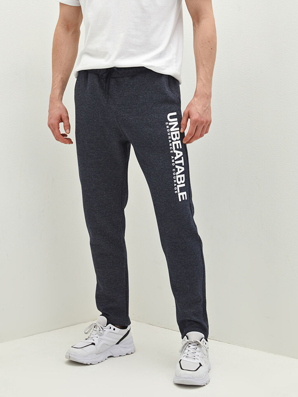 İndigo Dar Kalıp Erkek Eşofman Altı-3