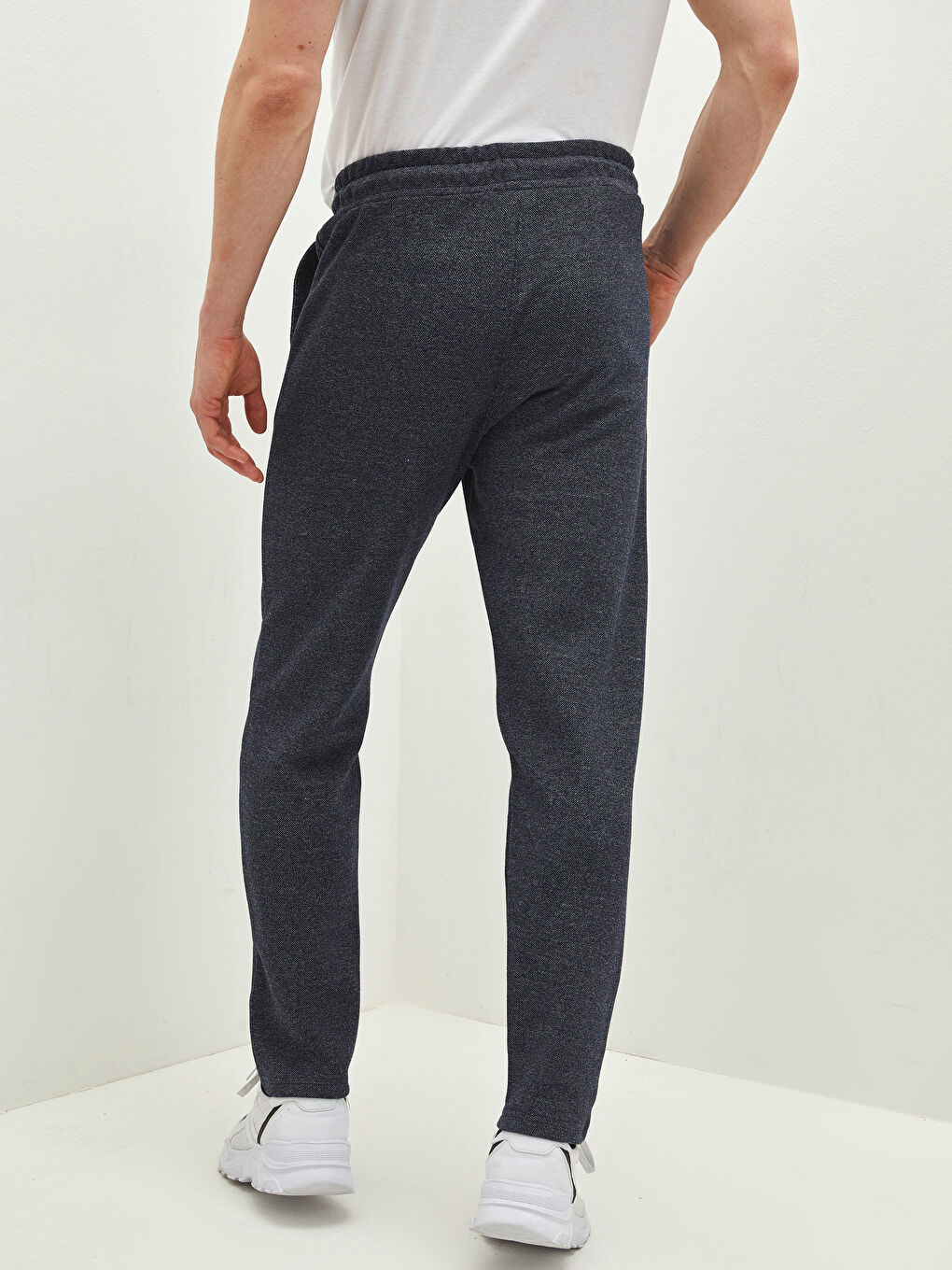 İndigo Dar Kalıp Erkek Eşofman Altı-4