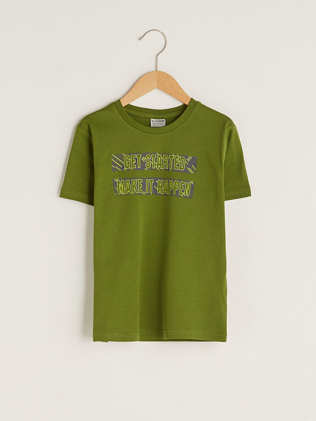 Crew Neck Printed Short Sleeve Boys' T-Shirt