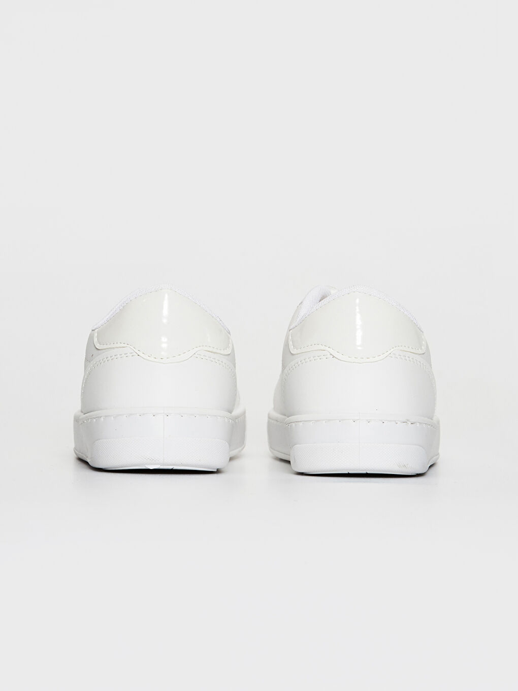 Beyaz Kadın Bağcıklı Sneaker Ayakkabı-3
