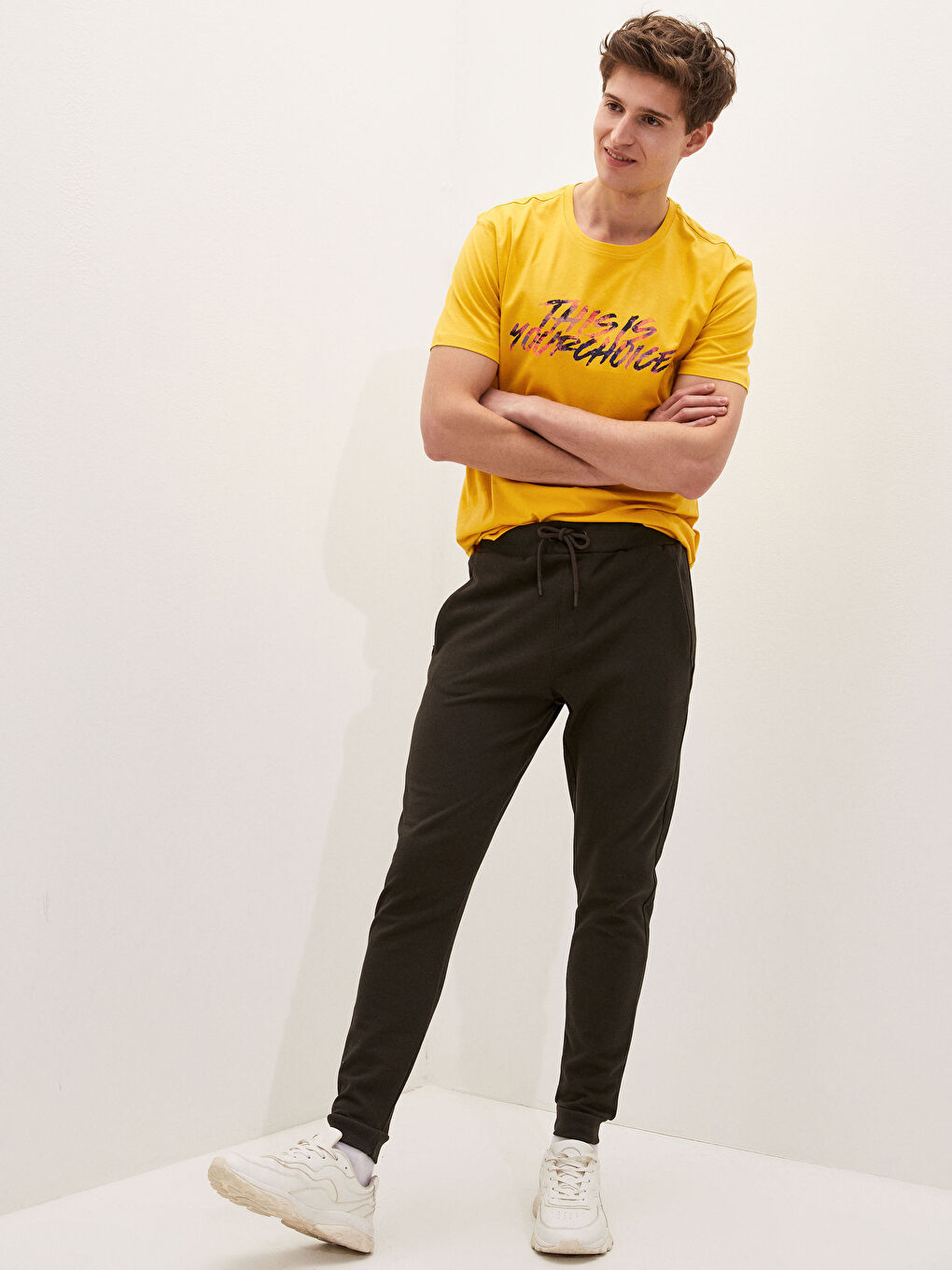 Haki Slim Fit Erkek Eşofman Altı-2