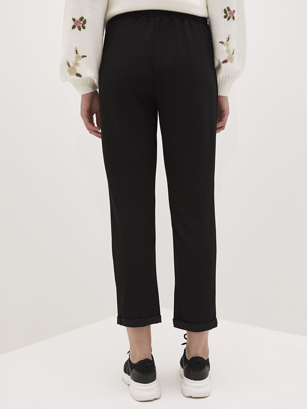 LCW Modest Elastic Waist Women's Harem Pants -S1AT91Z8-CVL