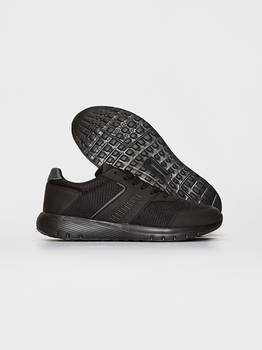 Siyah Erkek Bağcıklı Aktif Spor Ayakkabı-2