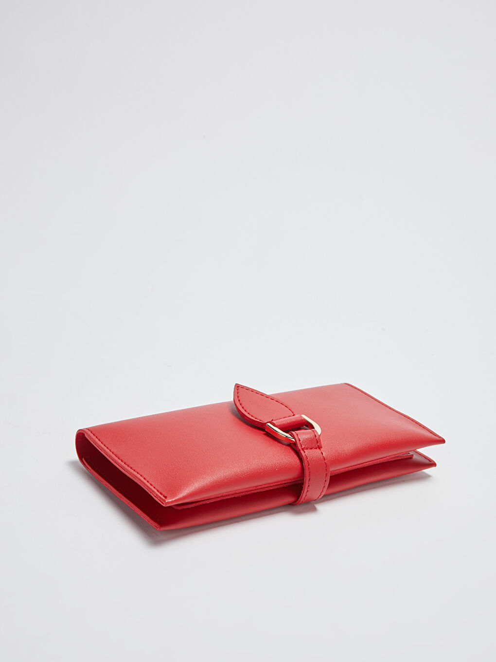 Kırmızı Kadın Deri Görünümlü Cüzdan