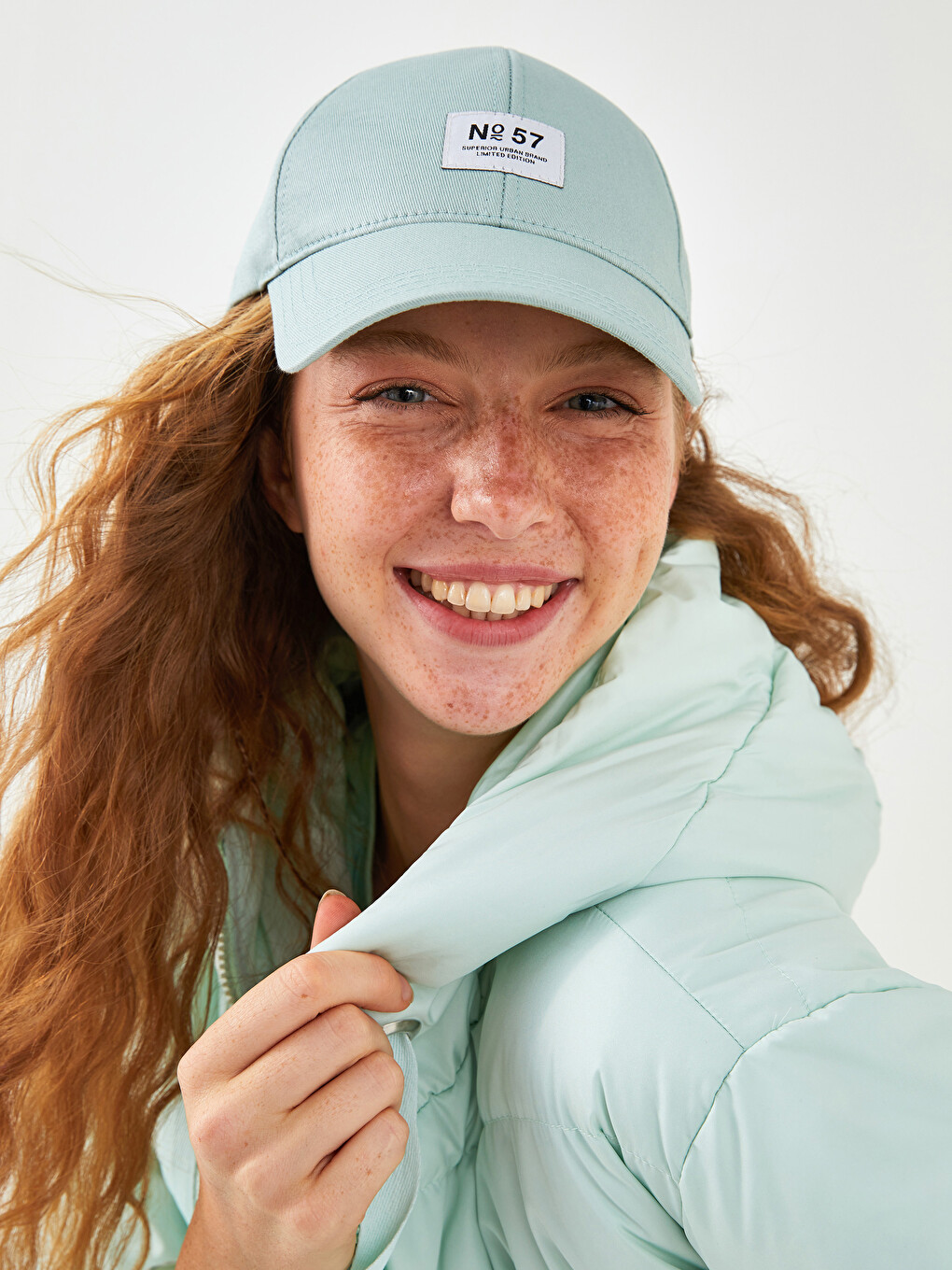Label Printed Women's Cap Hat-1