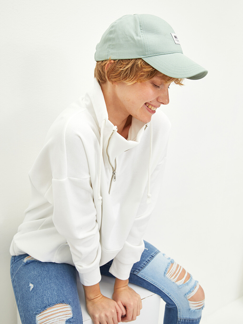 Label Printed Women's Cap Hat-2