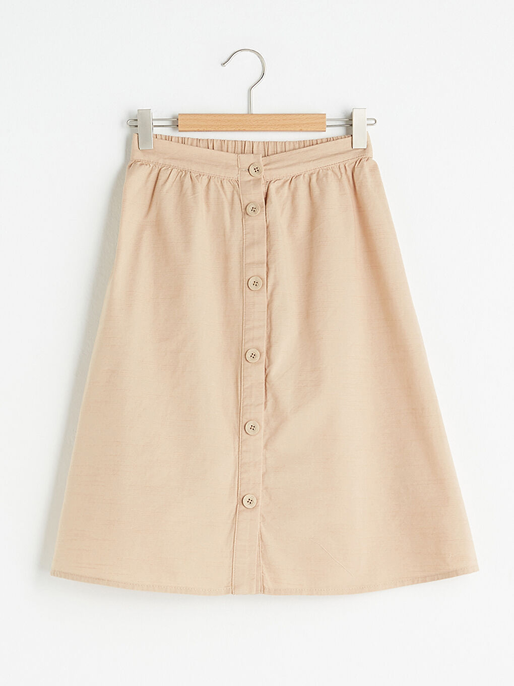 Jupe Basique en Popeline à Taille Élastique pour Fille