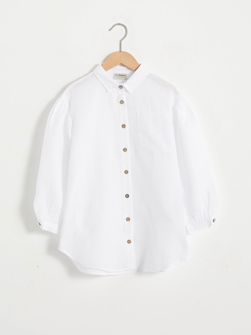 Chemise en popeline pour fille