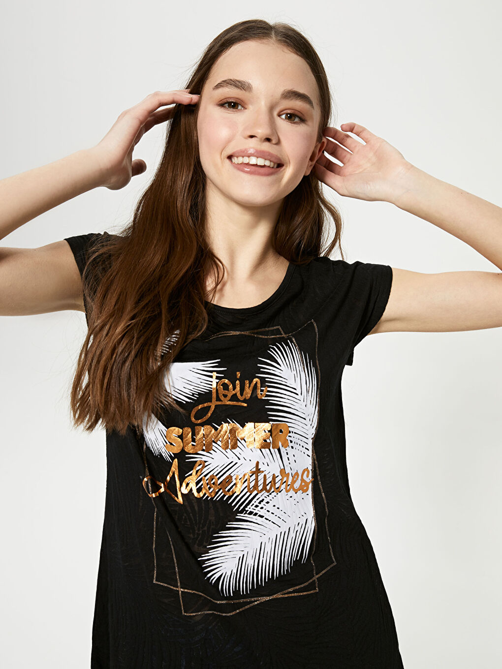 Siyah Kayık Yaka Kadın Plaj Elbisesi-7