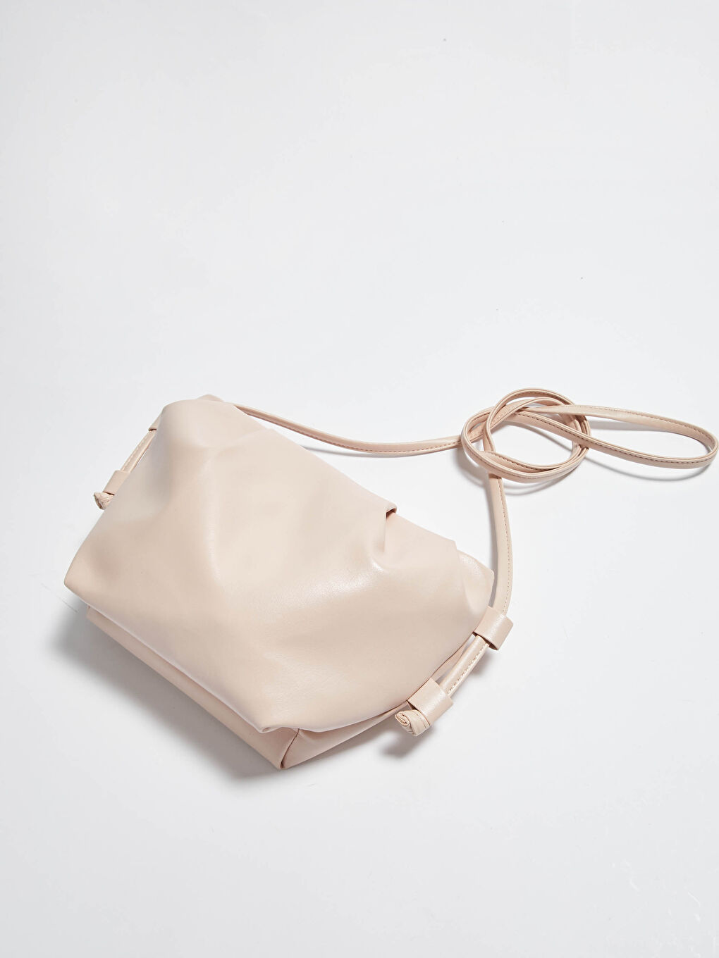 Pembe Deri Görünümlü Çapraz Çanta-3