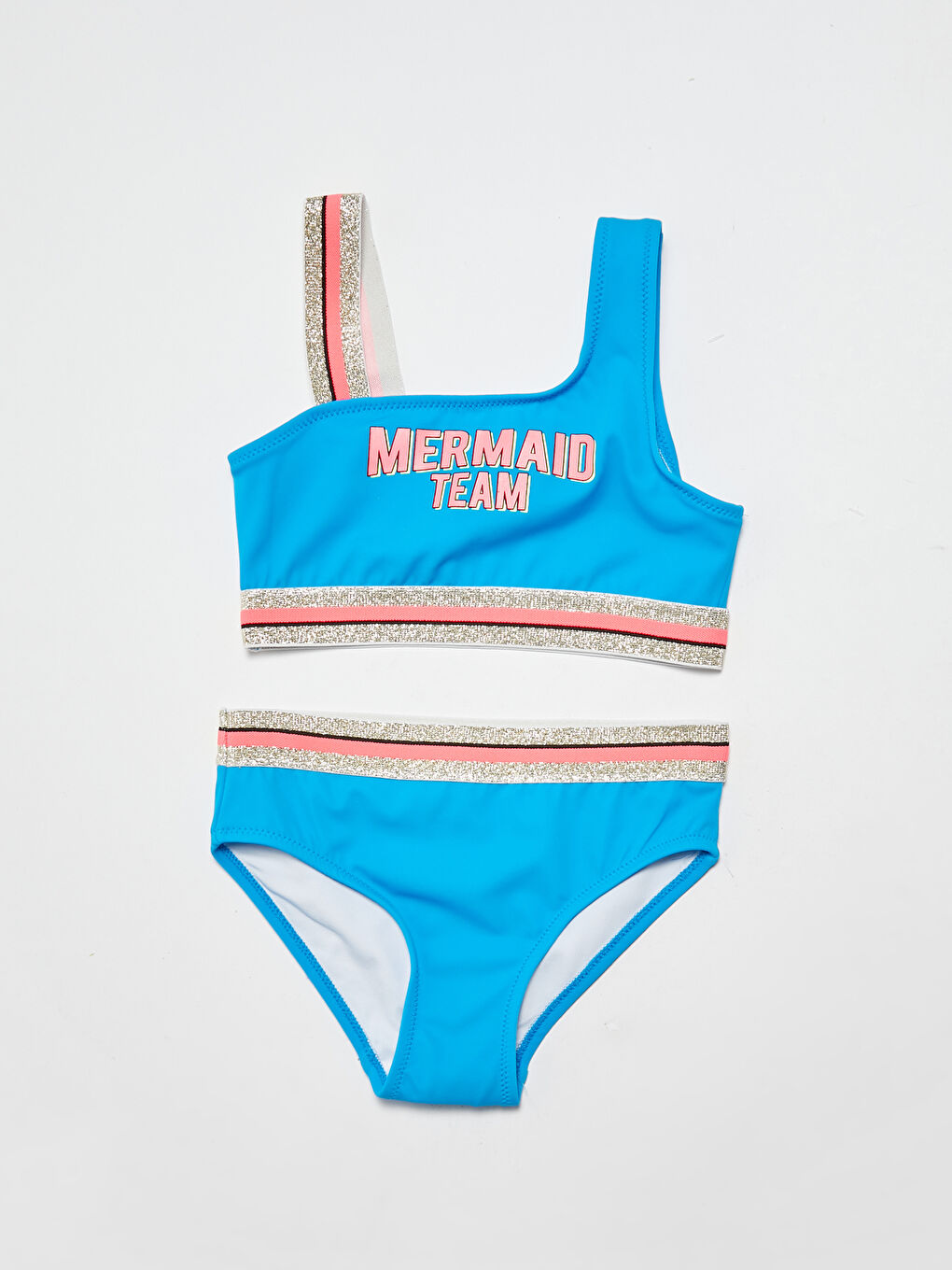 LCW Kids Mädchen-Bikini mit Buchstaben-Print aus flexiblem Stoff -S1AY42Z4-DNQ