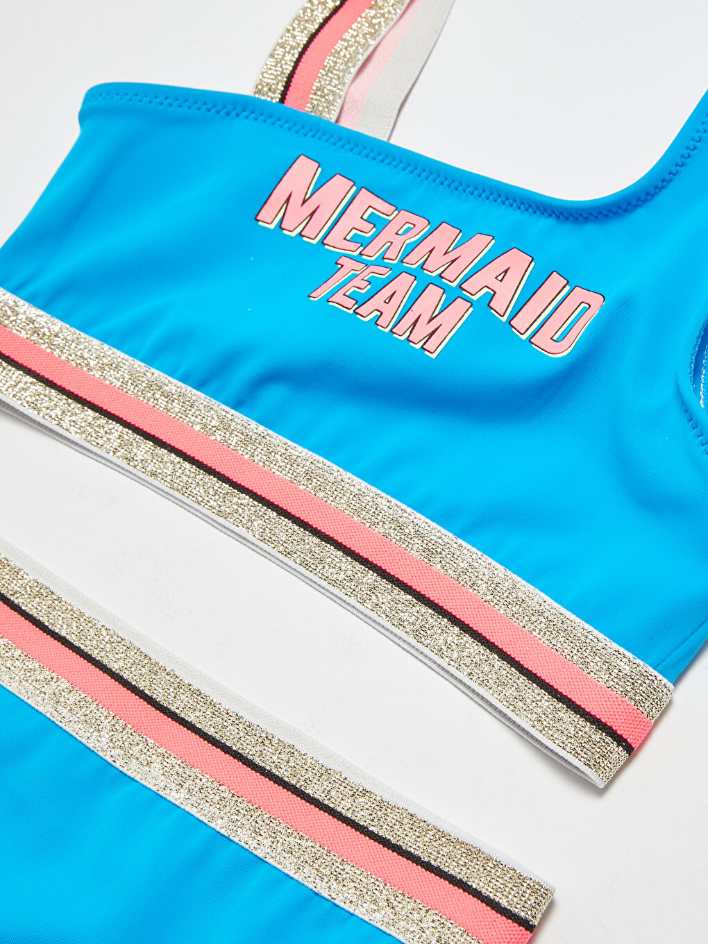 LCW Kids Mädchen-Bikini mit Buchstaben-Print aus flexiblem Stoff -S1AY42Z4-DNQ