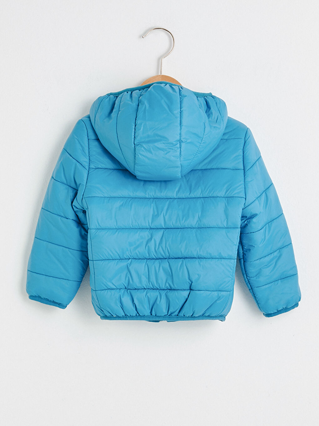 Turkuaz Erkek Bebek Fermuarlı Mont-1