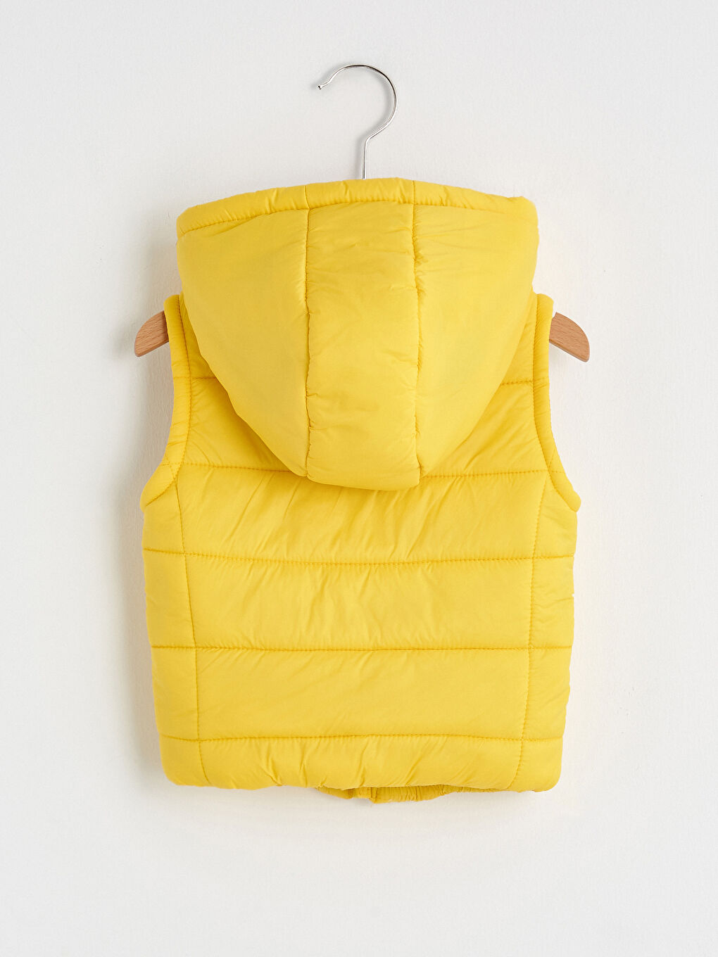 Sarı Erkek Bebek Fermuarlı Yelek-2