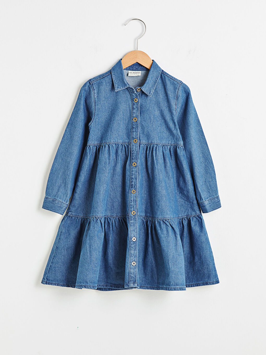 İndigo Kız Çocuk Jean Elbise